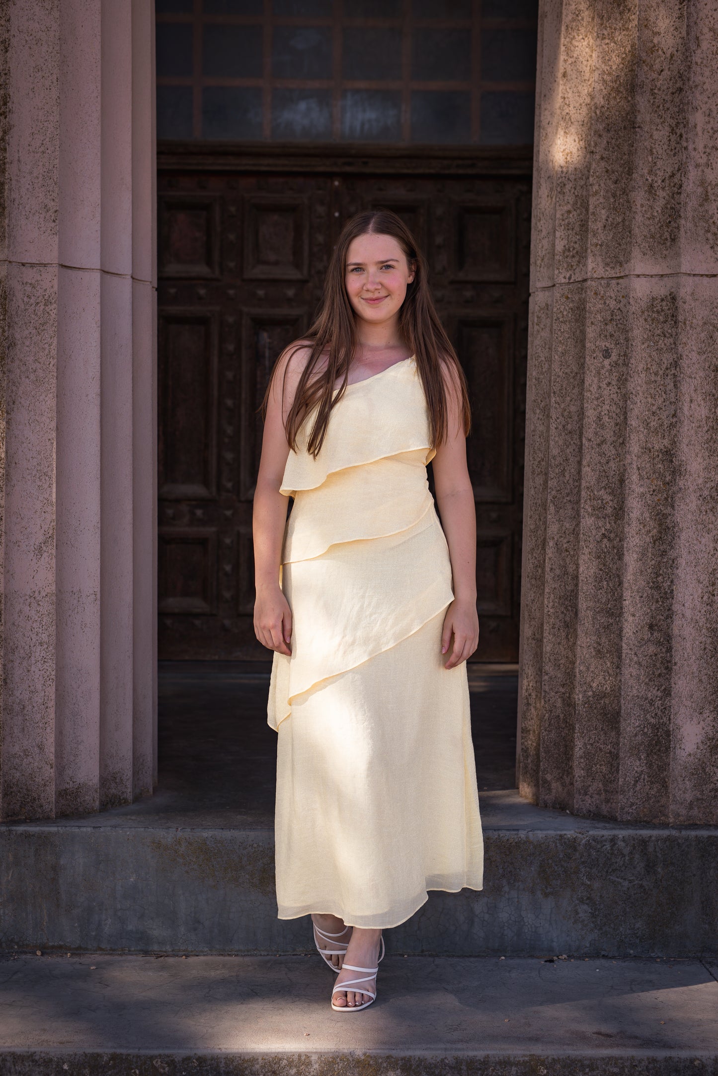 Delwyn One-Shoulder Maxi Dress - 8