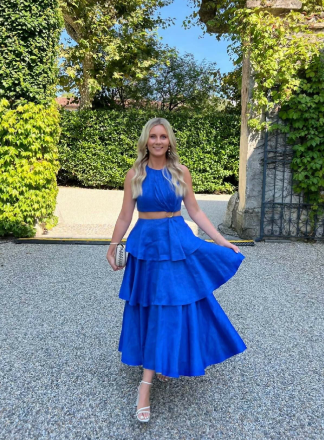 AJE Wave Cut Out Maxi Dress