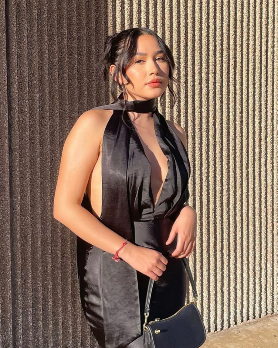 italia azure halterneck maxi dress Black – dayout.dresshire MATERIAL POLYESTER/SPANDEX Size:Extra Large Extra Tall Cheap Prom Dresses - sa_IN-STORE