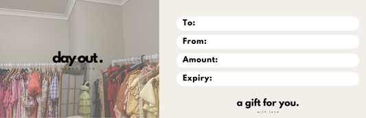 dayout.dresshire gift card $150