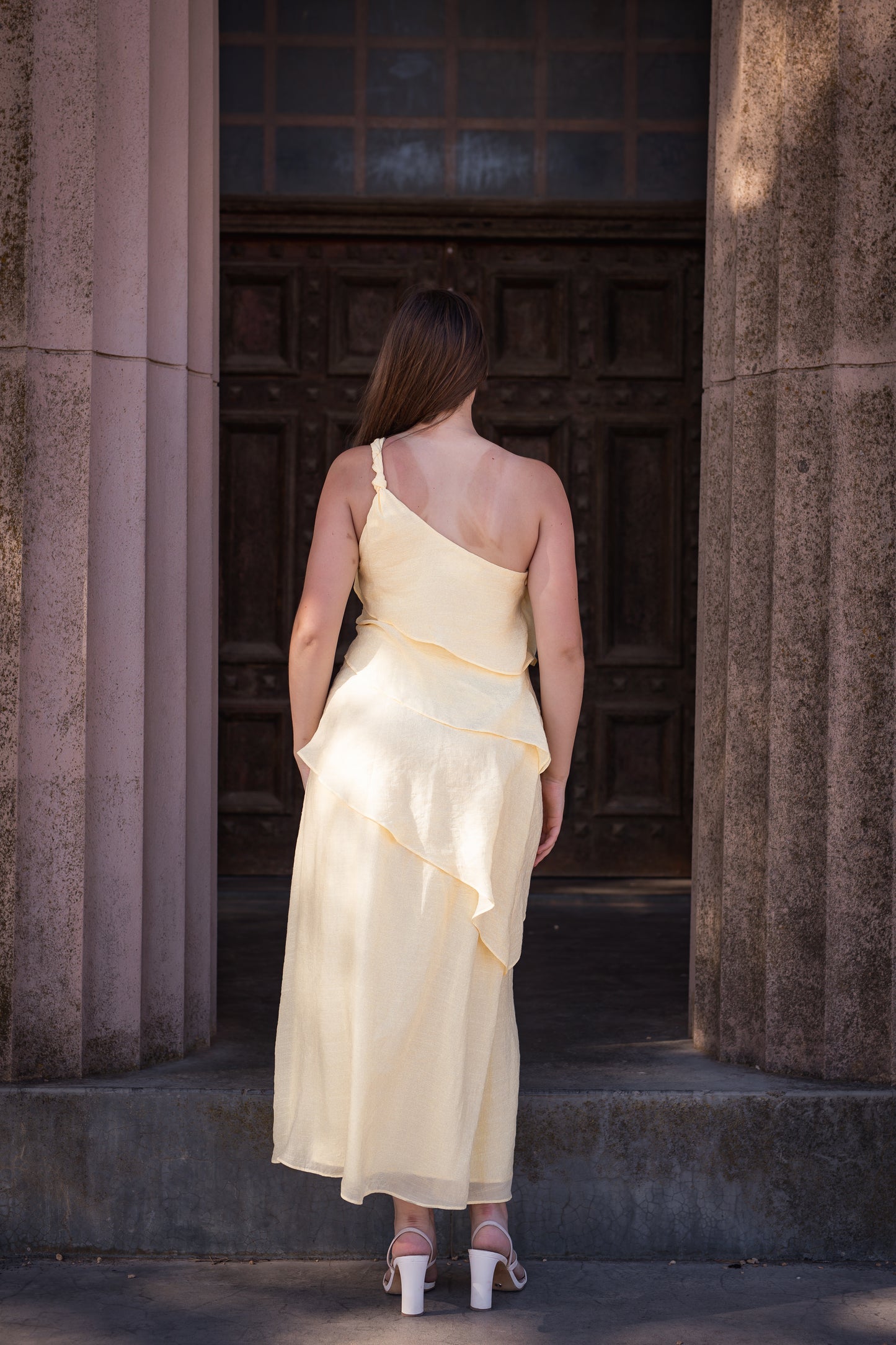 Delwyn One-Shoulder Maxi Dress - 8