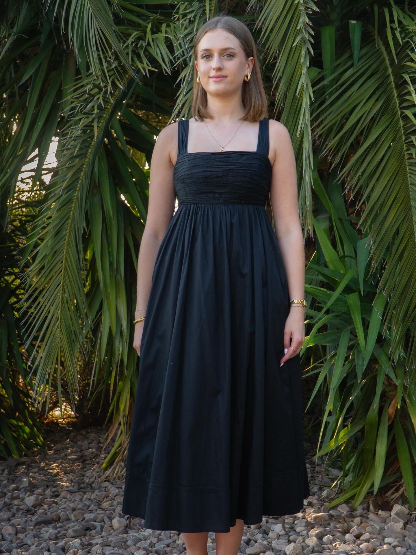 AJE Nova Tie Back Midi Dress
