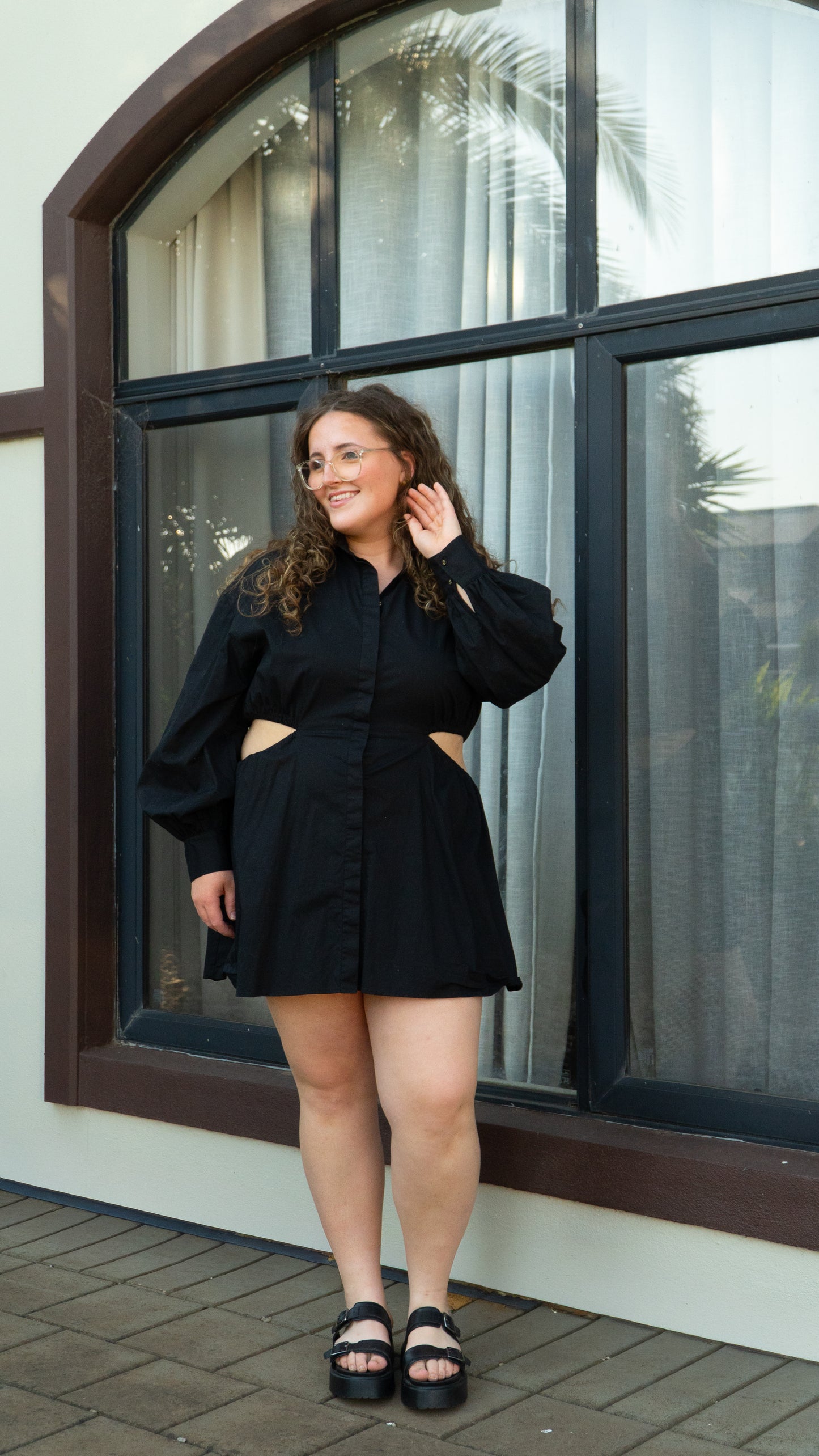 Pasduchas Moon Back Mini Dress