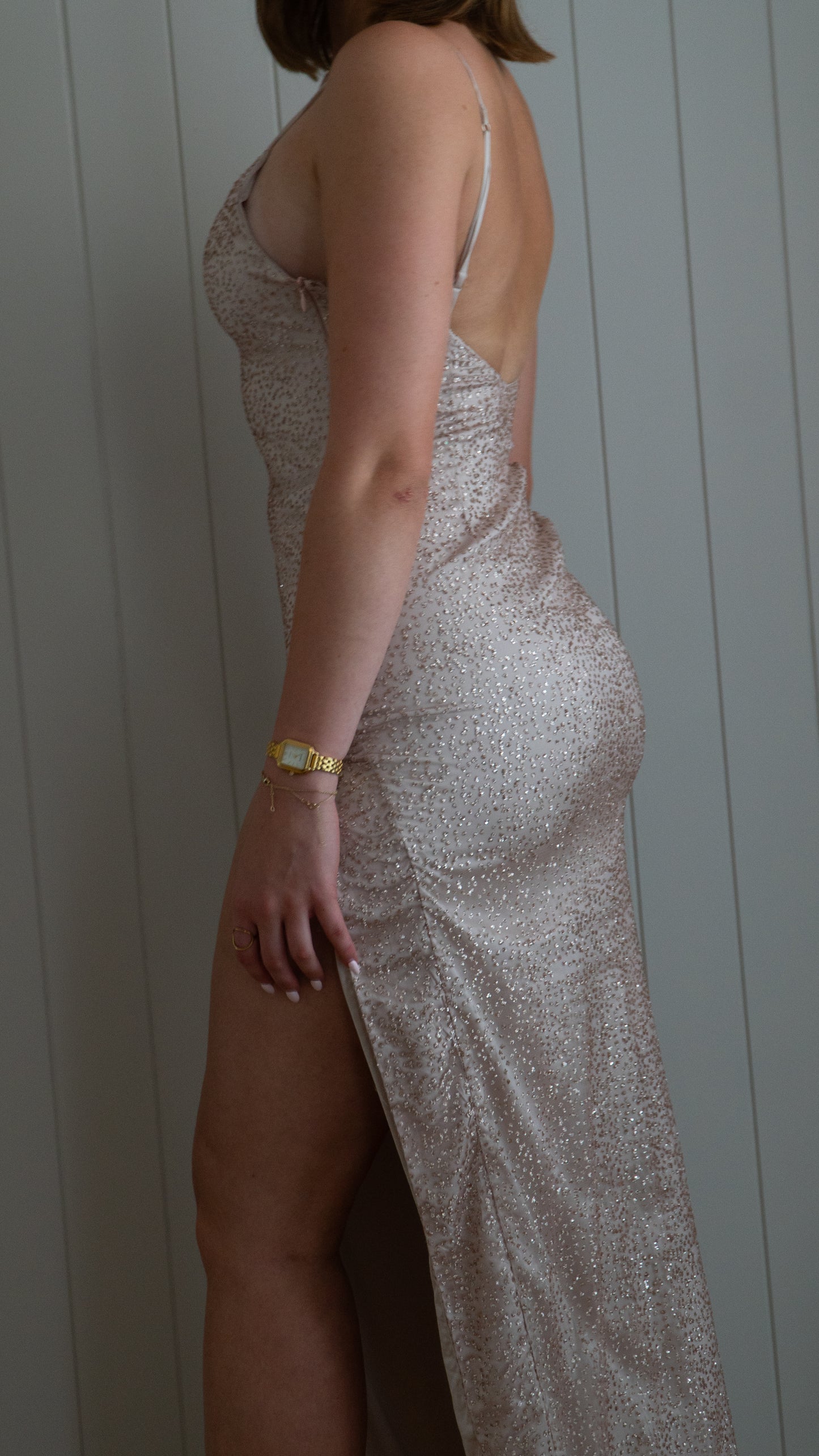 Meshki Shimmer Gown