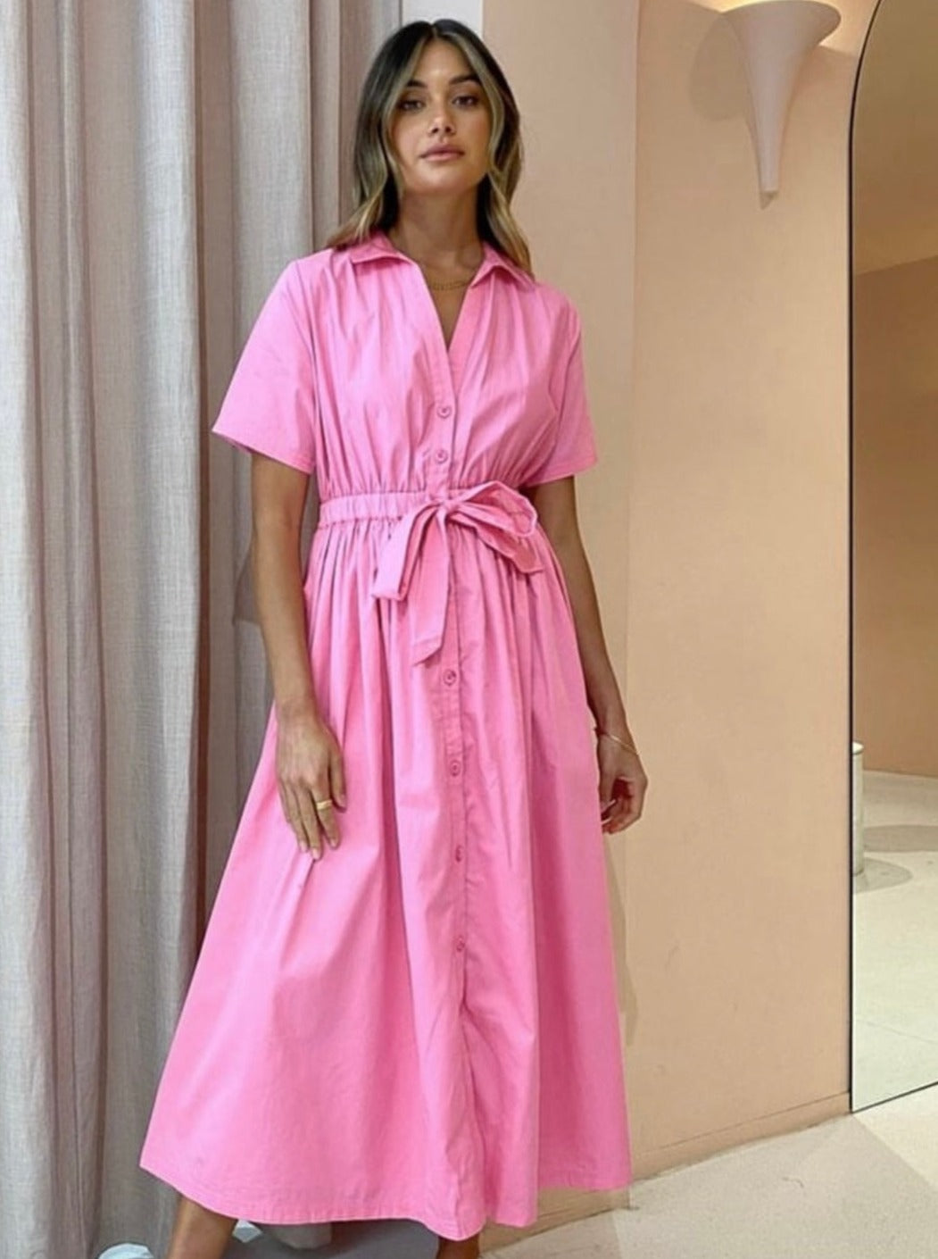 pink steele dress Leonora Dress