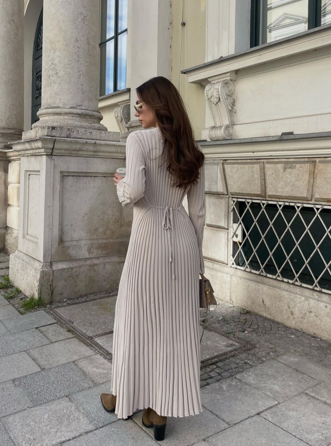 dissh ada stone long sleeve midi dress Dissh Ada Stone Long Sleeve