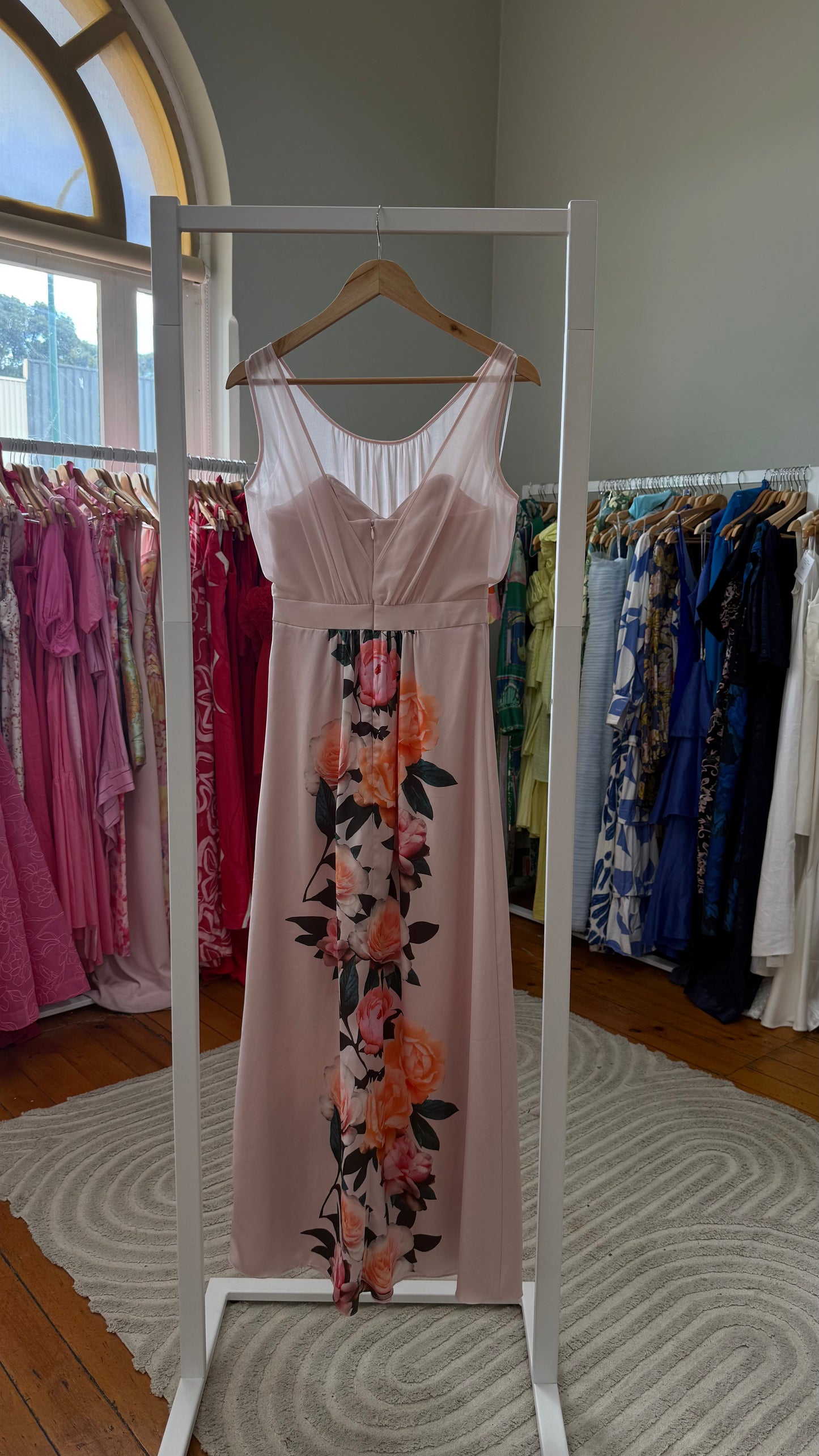 Pale Pink Floral Maxi