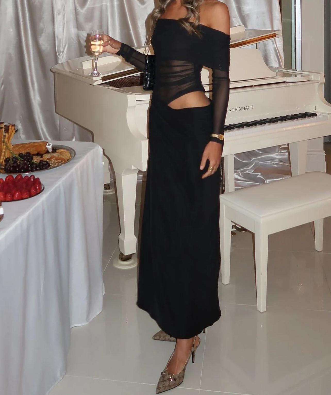 Benni Yasmin Off Shoulder Maxi