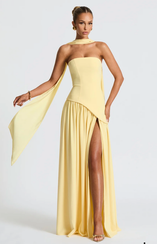 Maliyah Maxi Dress - Lemon