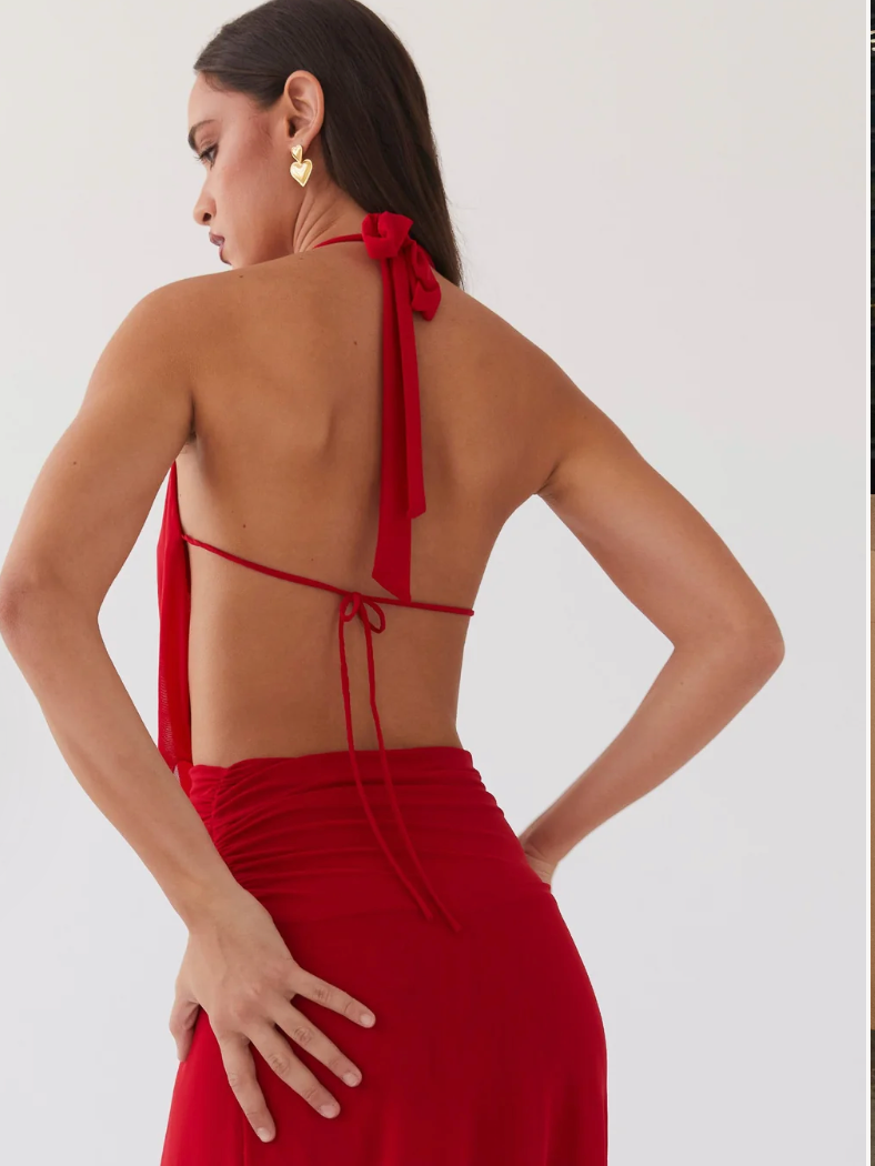 Elysia Mesh Maxi Dress